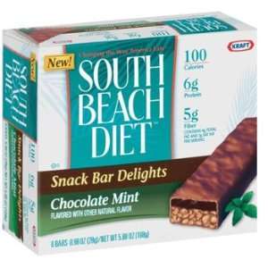  South Beach Diet Chocolate Mint Snack Bar Delights (6 Bar 