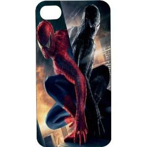 Black Hard Plastic Case Custom Designed Good & Evil Spiderman iPhone 