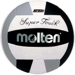 MOLTEN Black/White/Silver Super Touch Volleyball  