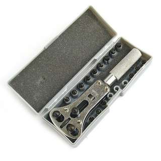 Watch Case Opening Open Opener Repair Tool Kit 18 Pins  