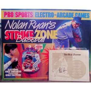 Nolan Ryans   Strike Zone Baseball Electro Arcade game  