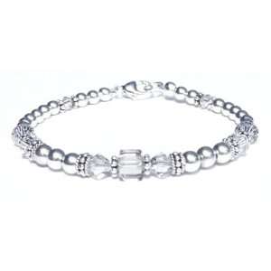   Swarovski Crystal Beaded Bracelets   SMALL 6 1/2 In.: Damali: Jewelry