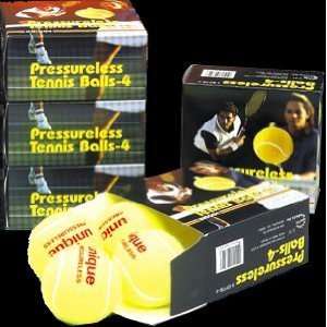  Pressureless Tennis Balls   4 Pack by Unique Sports 