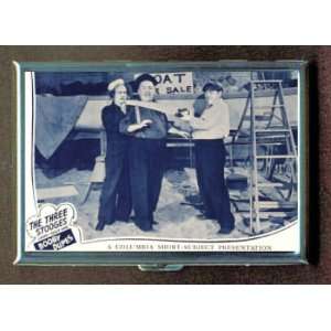 THREE STOOGES CURLY LARRY MOE ID Holder Cigarette Case or Wallet Made 