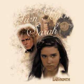 Labyrinth Movie Turn Back Sarah T Shirt David Bowie NEW  