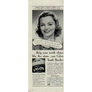   Picture.  1939 CALOX Tooth Powder Ad, A4116A. 