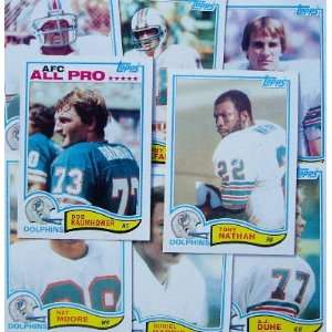  1982 complete Topps Miami Dolphins Team Set Sports 
