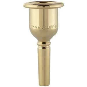   Wick 3 Gold plated Tuba Mouthpiece, Small Shank Musical Instruments