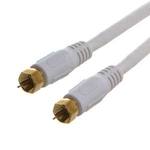   75 Ohm White Cable for Antennas, Cable and Satellite TV Electronics