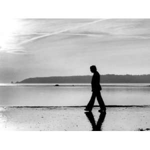  Lonely Walk For Billy Walker on St. Helier Sands, Jersey 