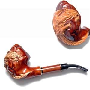  Pear Wood Hand Carved Tobacco Smoking Pipe Dragon III 